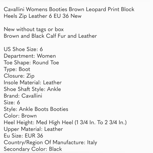 Cavallini made in Italy booties size 6 only worn once - Picture 9 of 9